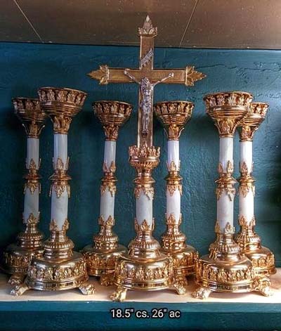 Candlesticks & Altar Cross