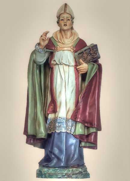 Saint-Blaise,-San-Blas-Obispo-Statue