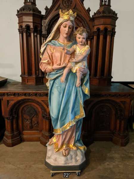 Large-Mary-and-Child-Jesus-Statue-Glass-Eyes