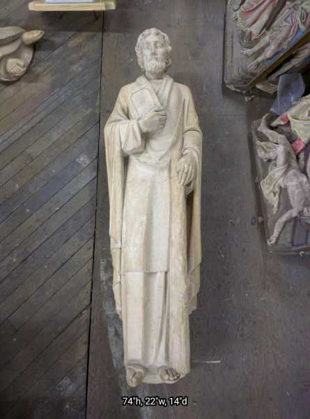 Huge-Saint-Jude--Carved-Wood-Statue