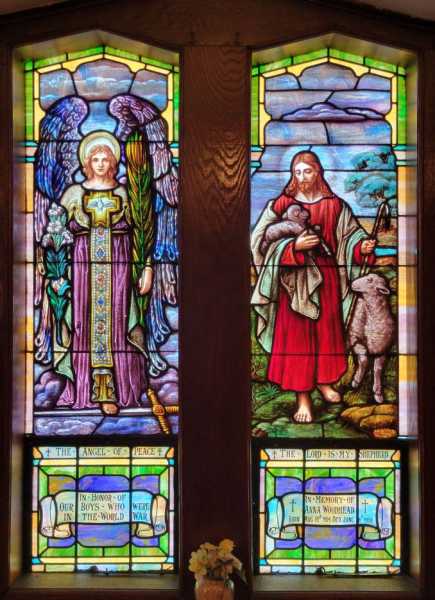 52x22 The Angel of Peace -- Jesus as the Good Shepherd